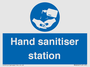 Hand sanitiser station
